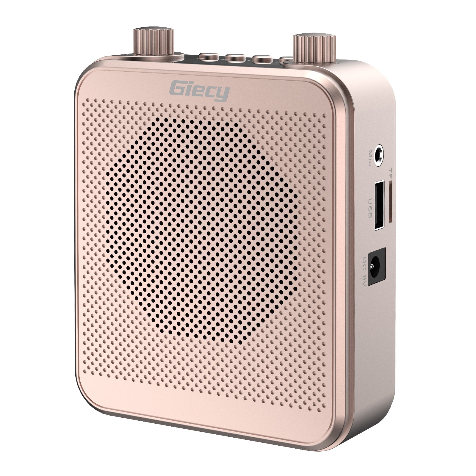 Giecy Voice Amplifier Portable Bluetooth 30W 2800mAh Rechargeable PA System Speaker for Multiple Locations Such as Classroom, Meetings and Outdoors(black/yellow/red)