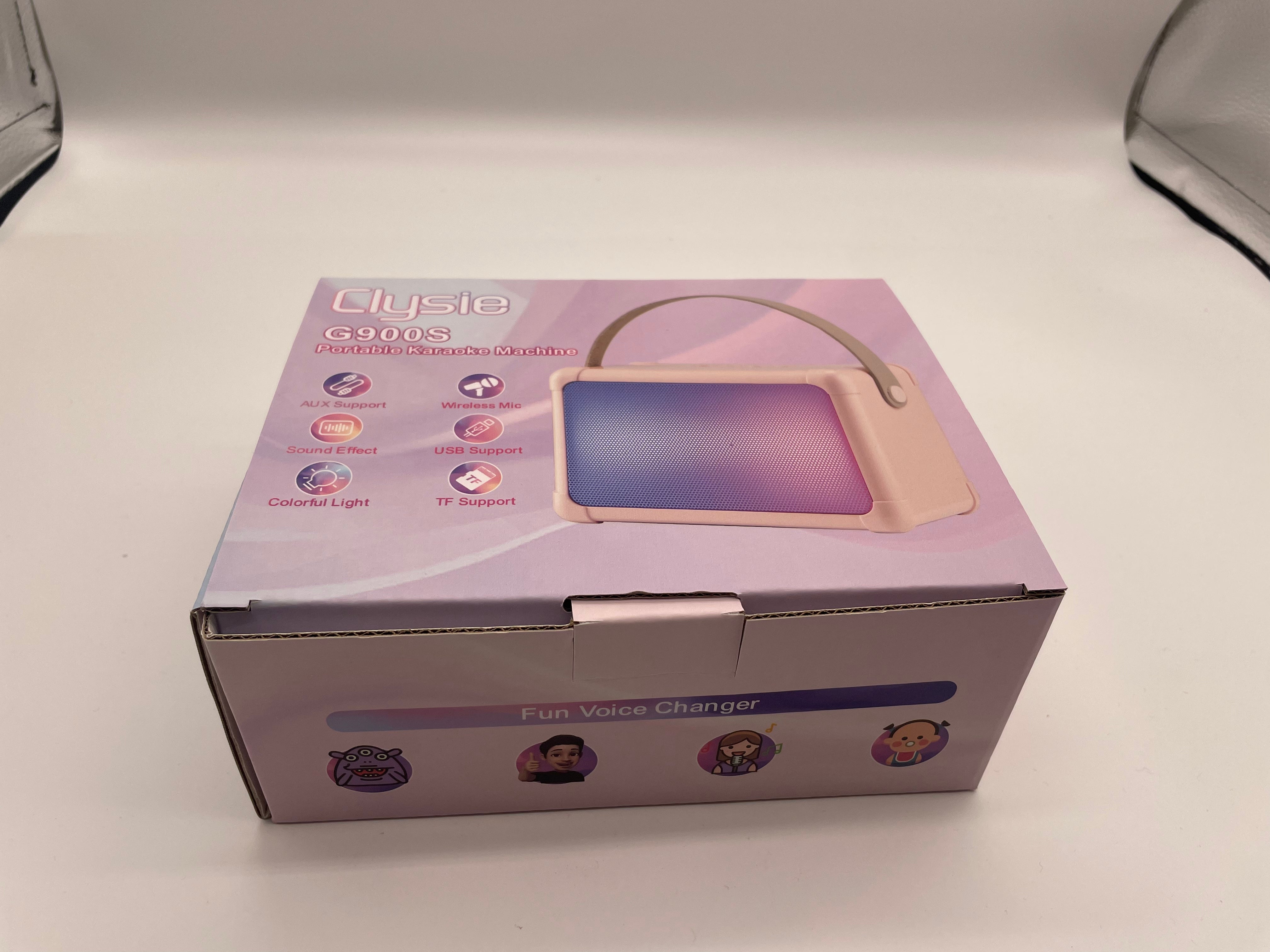Giecy Karaoke Machine for Kids, Mini Portable Bluetooth Karaoke Speaker with 2 Wireless Mics and Colorful Lights for Kids Adults, Gifts Toys for Girls Boys Family Home Party
