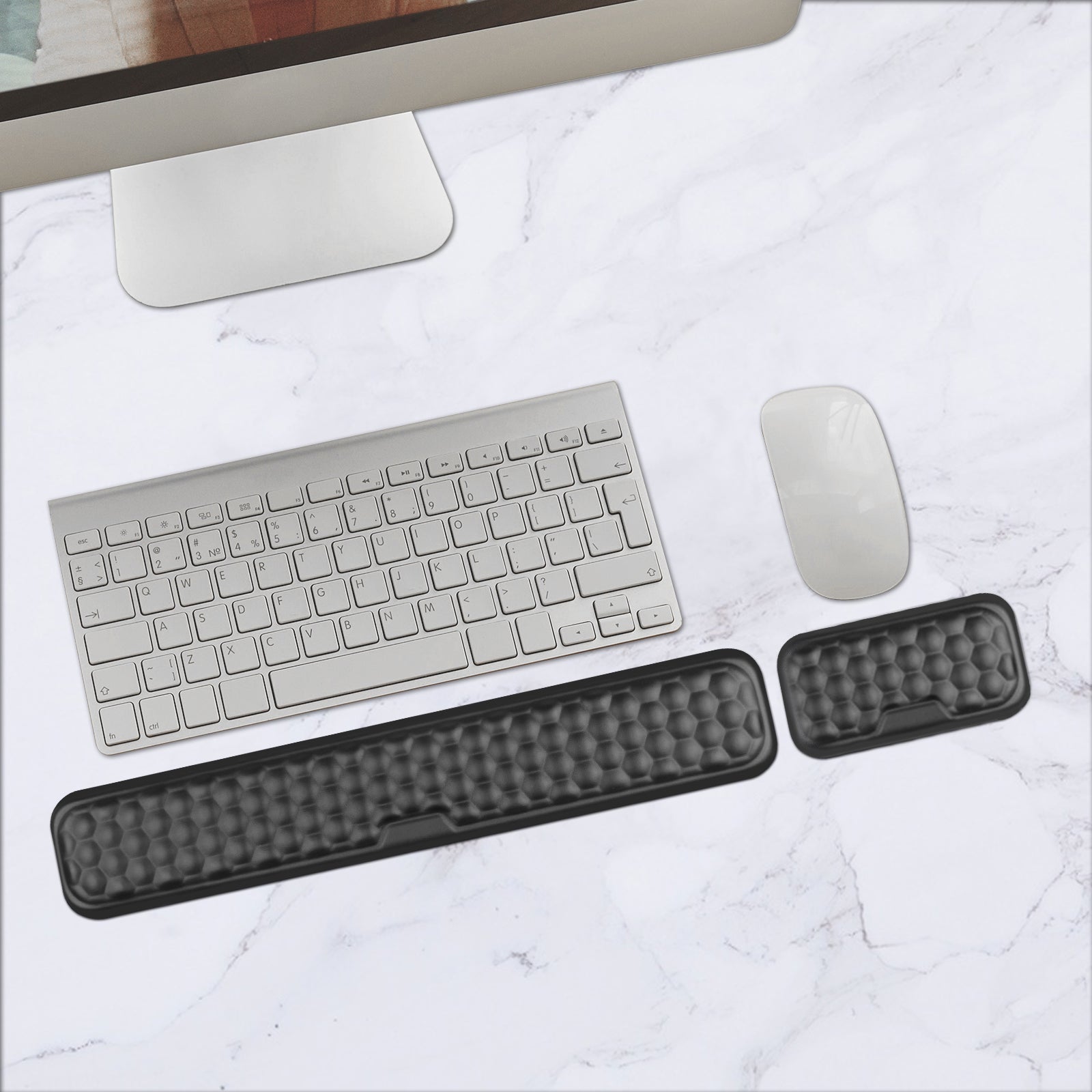 Kretech High quality Non-Slip Mouse Pad With Gel Wrist Rest Support For  Computer & Laptop Mousepad (Black) Mousepad - Kretech 