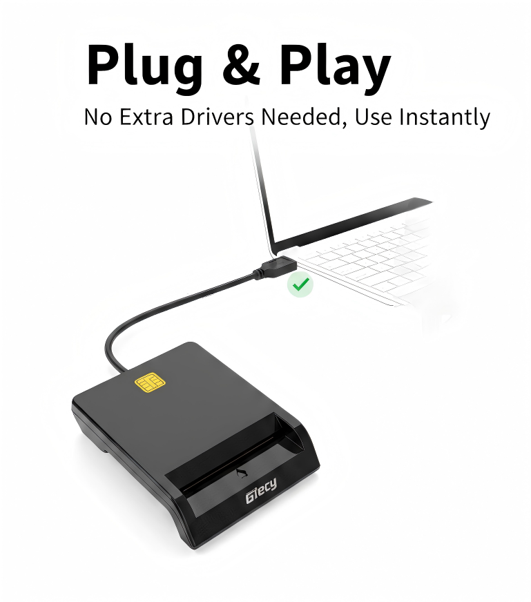 Giecy RFID Reader, Long Range High Frequency RFID Card Reader, USB Wired for PC Laptop, Read/Write for Library Inventory Access Control System