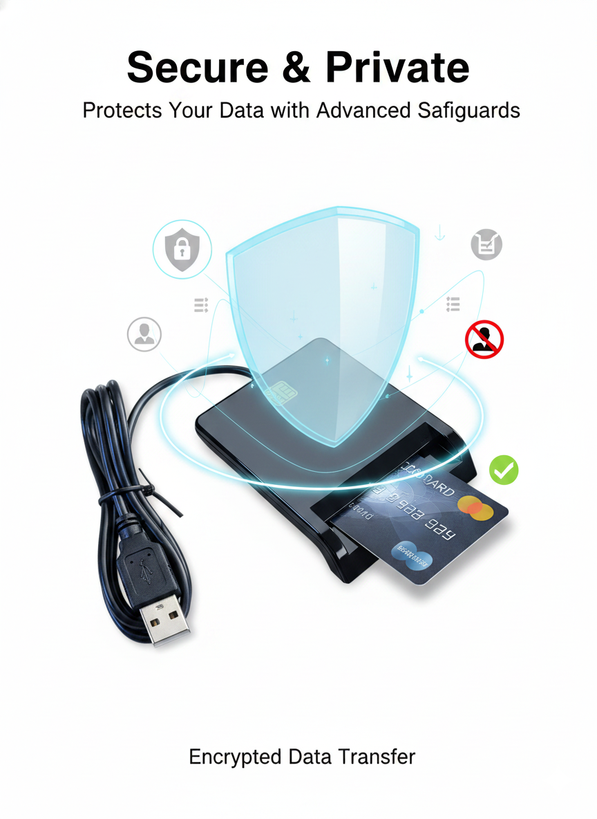 Giecy RFID Reader, Long Range High Frequency RFID Card Reader, USB Wired for PC Laptop, Read/Write for Library Inventory Access Control System