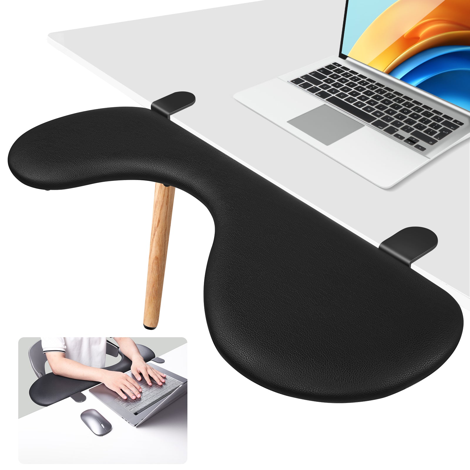 Ergonomic armrest for online desk