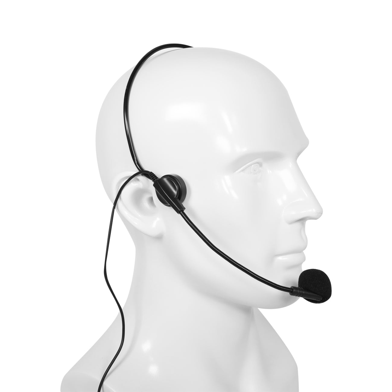 Corded headset with online microphone