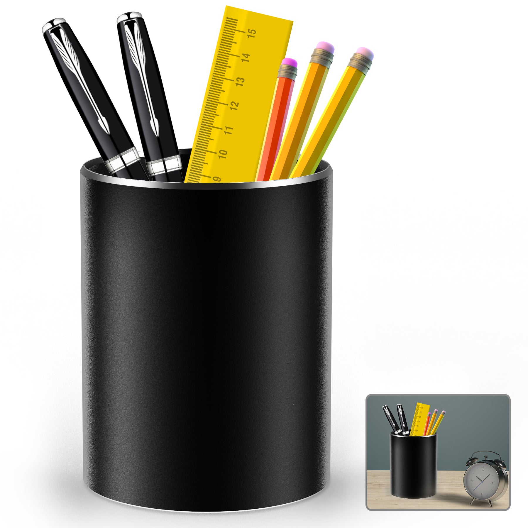 Giecy Pen Holder Pencil Holder for Desk Metal Desk Pen Cup