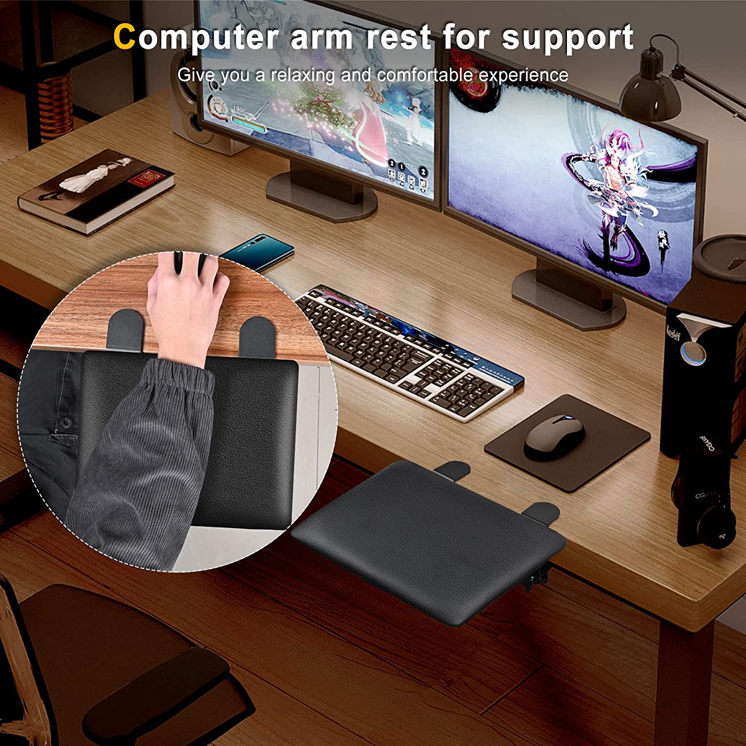 Desktop armrest online