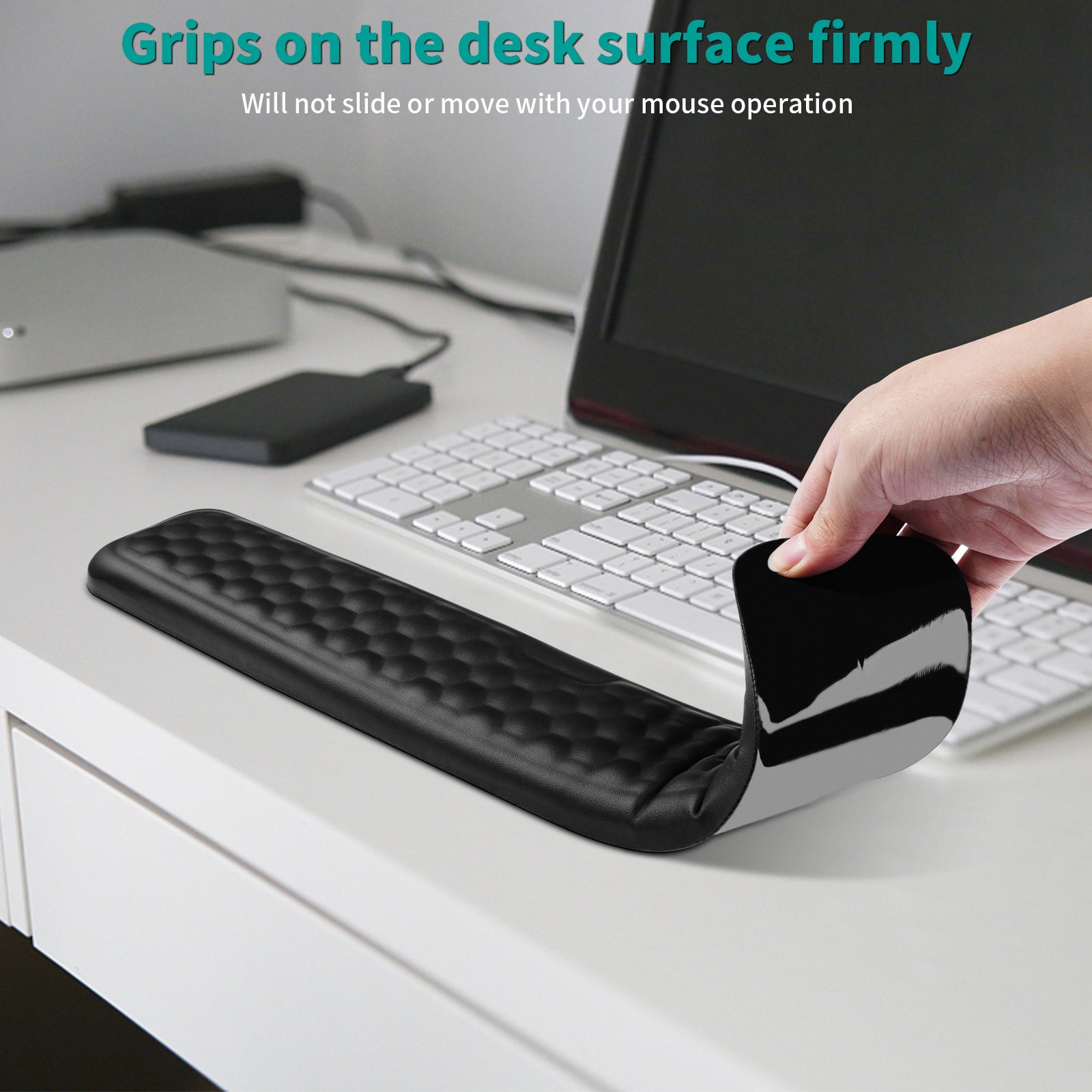 Giecy Mouse pad Wrist Support ，Ergonomic Memory Foam Mouse Wrist Rest
